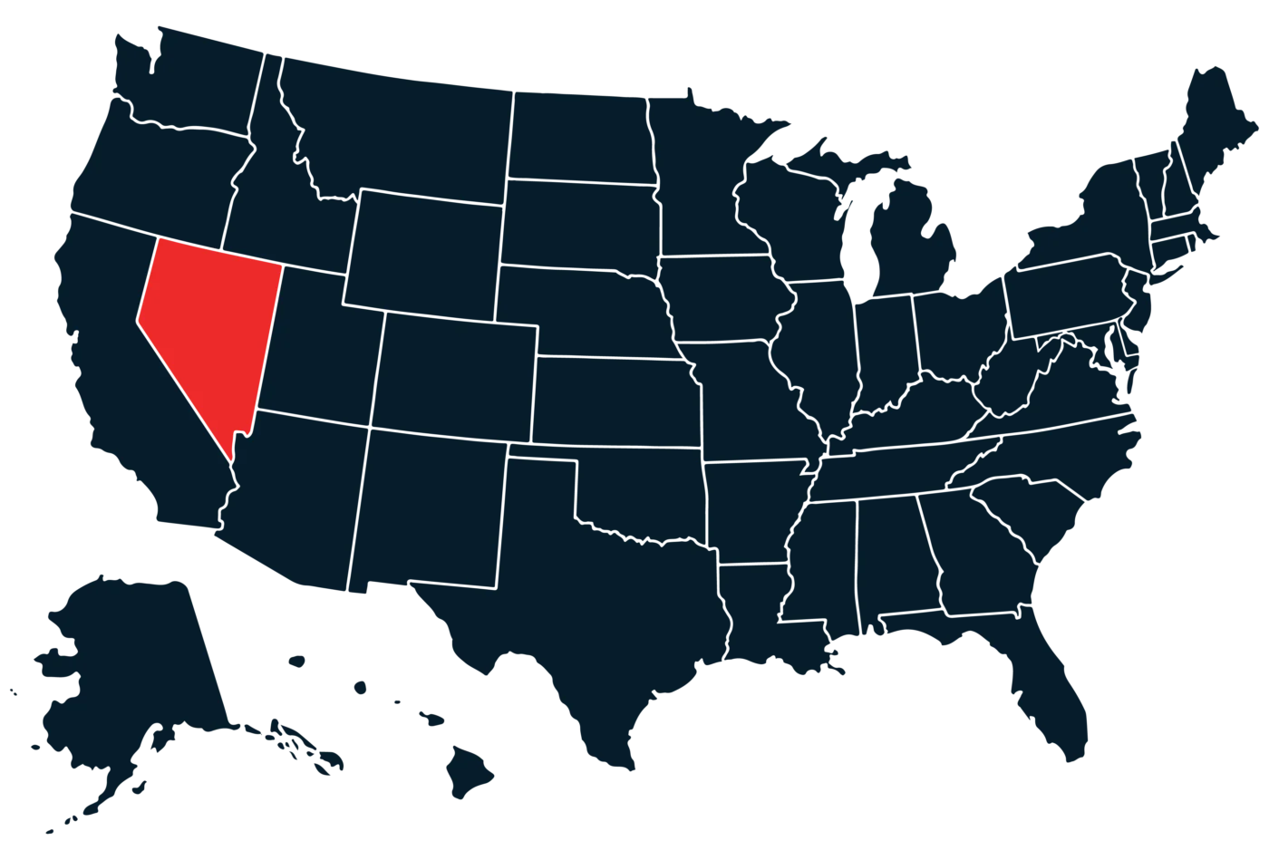 NB Map Nevada scaled bus rentals