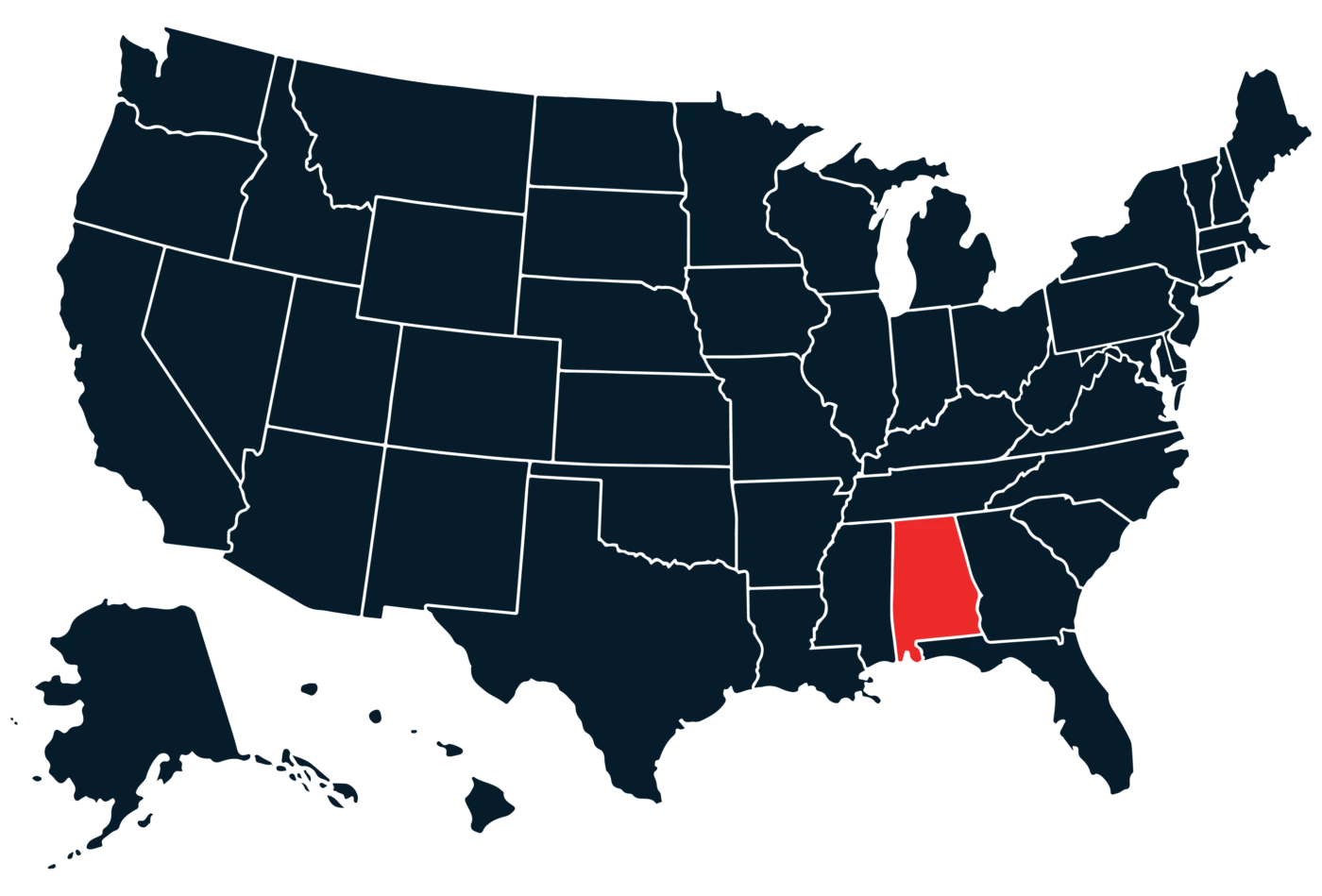 NB_Map_Alabama Buses For Sale